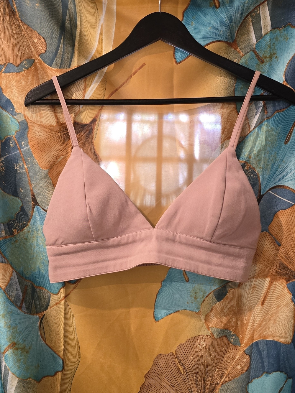 Revamped Blush Pink Triangle Bralette
